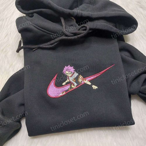 Natsu Dragneel Nike Embroidered Shirt – Exclusively Designed Fairy Tail Anime Apparel