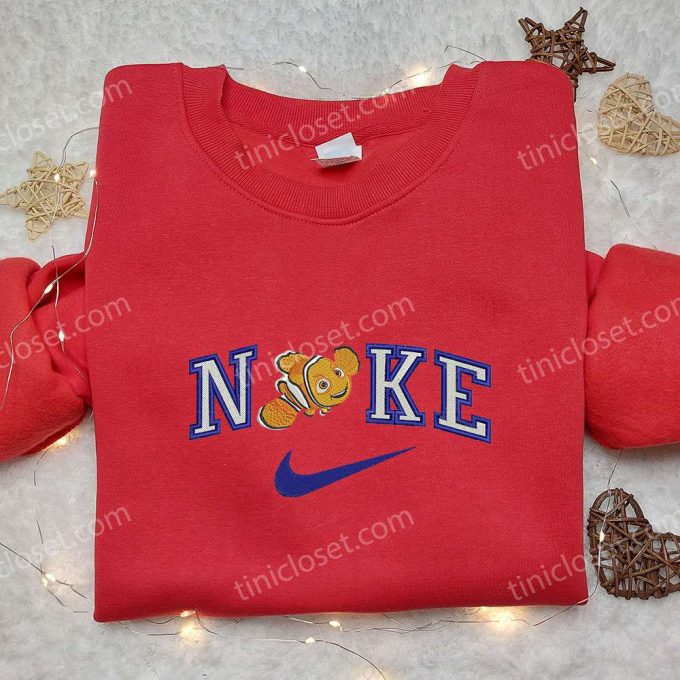 Nemo x Nike Embroidered Shirt: Disney Inspired High-Quality & Trendy – Shop Now!