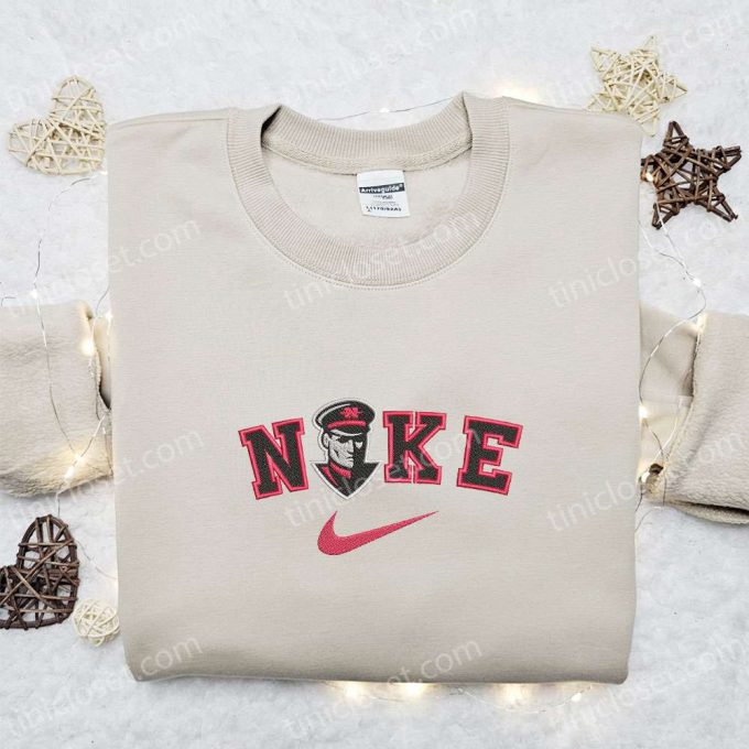 Nicholls Colonels x Nike Embroidered Shirt & NCAA Sports Hoodie: The Perfect Gift Idea