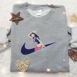 Nico Robin x Nike Swoosh Anime Hoodie: One Piece Embroidered Shirt & Nike Inspired Tee