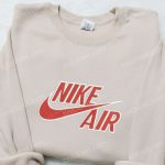 Nike Air Embroidered Shirt: Stylish Nike Inspired Gift for Best Birthday Ideas