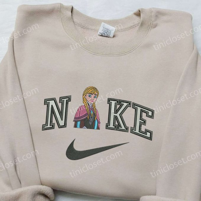 Disneyland Family Shirt: Nike Anna Arendelle Embroidered – Nike Inspired Exclusive Design