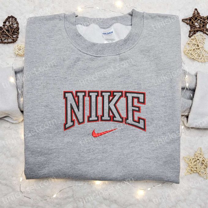 Custom Nike Embroidered Hoodie & Shirt Inspired T-shirt Personalized Apparel