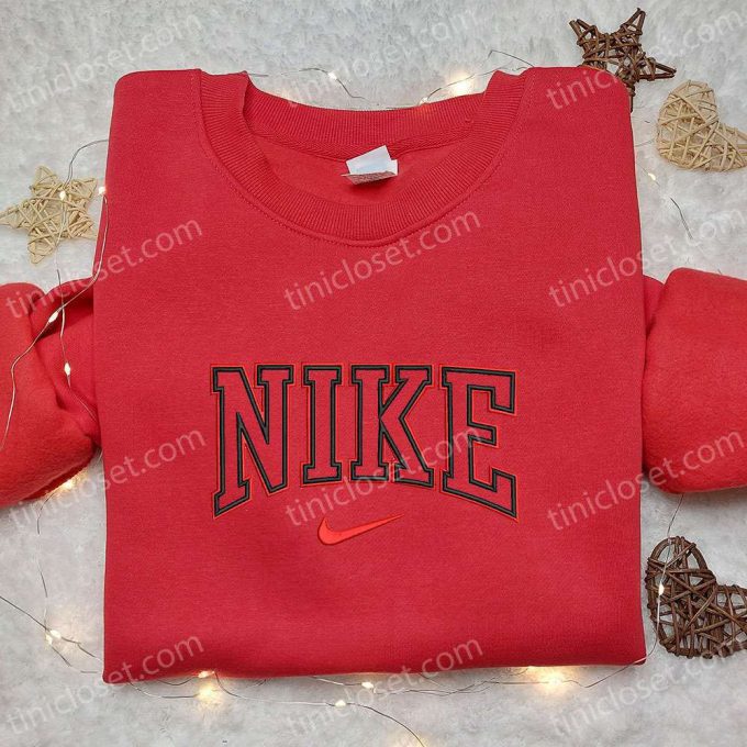 Custom Nike Embroidered Hoodie & Shirt Inspired T-shirt Personalized Apparel