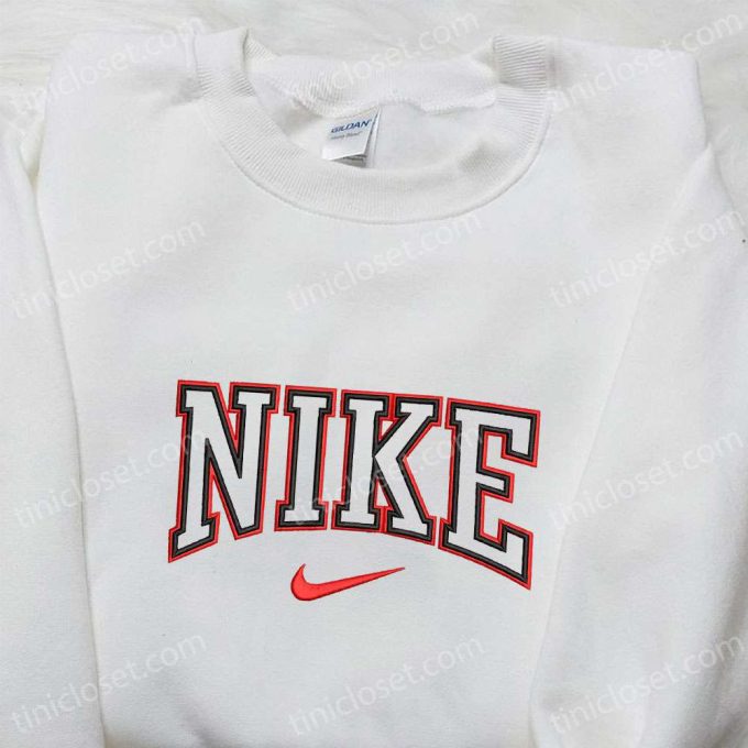 Custom Nike Embroidered Hoodie & Shirt Inspired T-shirt Personalized Apparel