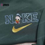 Disney Donald Duck Embroidered Sweatshirt: Nike-Inspired Hoodie for Family