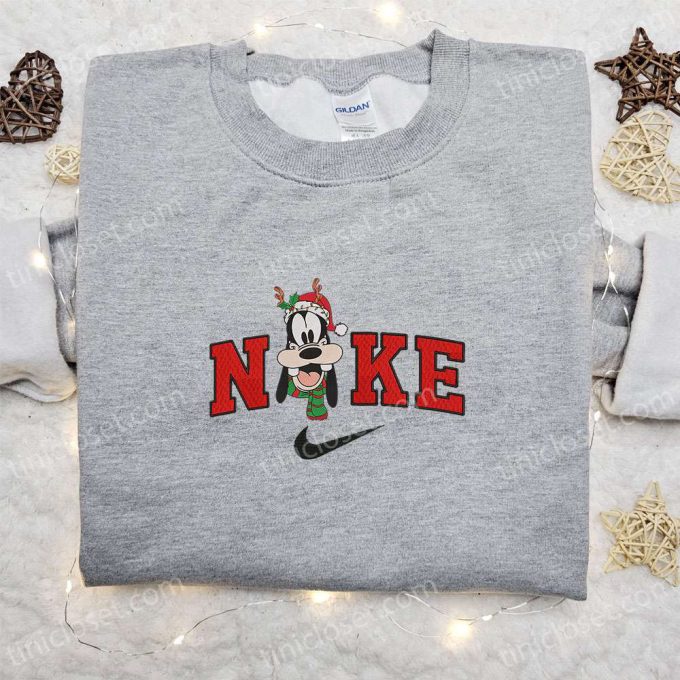 Nike Disney x Goofy Reindeer Embroidered Sweatshirt: Best Christmas Gift with Walt Disney Characters