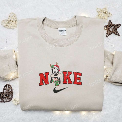 Nike Disney x Goofy Reindeer Embroidered Sweatshirt: Best Christmas Gift with Walt Disney Characters