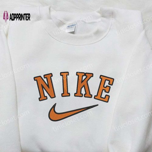 Leopard x Nike Embroidered Sweatshirt – Best Family Birthday Gift Nike Inspired Shirt