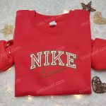 Nike Inspired Embroidered Shirt: Minimalist Design Perfect Family Gift