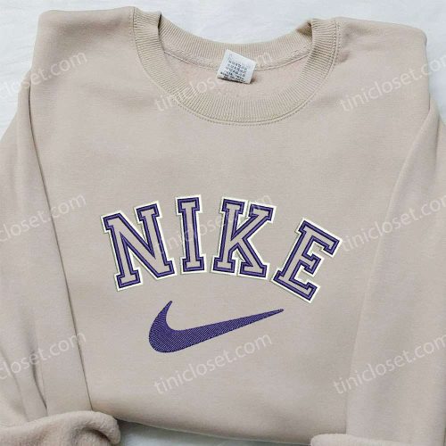 Nike Inspired Embroidered Sweatshirt: Perfect Family Gift with Style