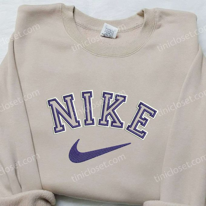 Nike Inspired Embroidered Sweatshirt: Perfect Family Gift with Style