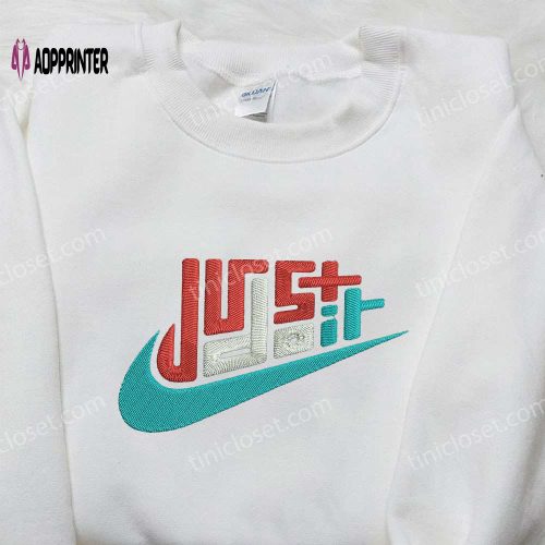 Nike x Jason Voorhees Embroidered Shirt – Best Horror Movie Halloween Gift