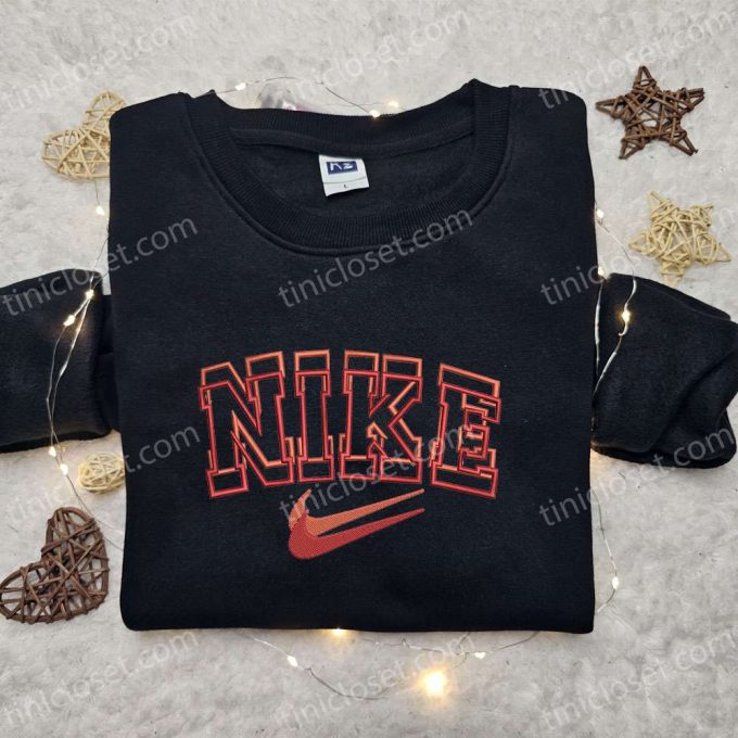 Nike Overlapping Embroidered Hoodie & Custom Shirt: Inspired T-shirt for Unique Style