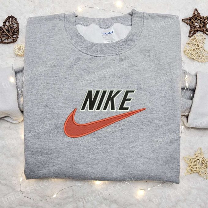 Custom Nike Swoosh Embroidered Shirt: Premium Nike inspired T-shirt