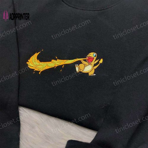 Pokemon Treecko Embroidered Hoodie – Anime Sweatshirt for Fan