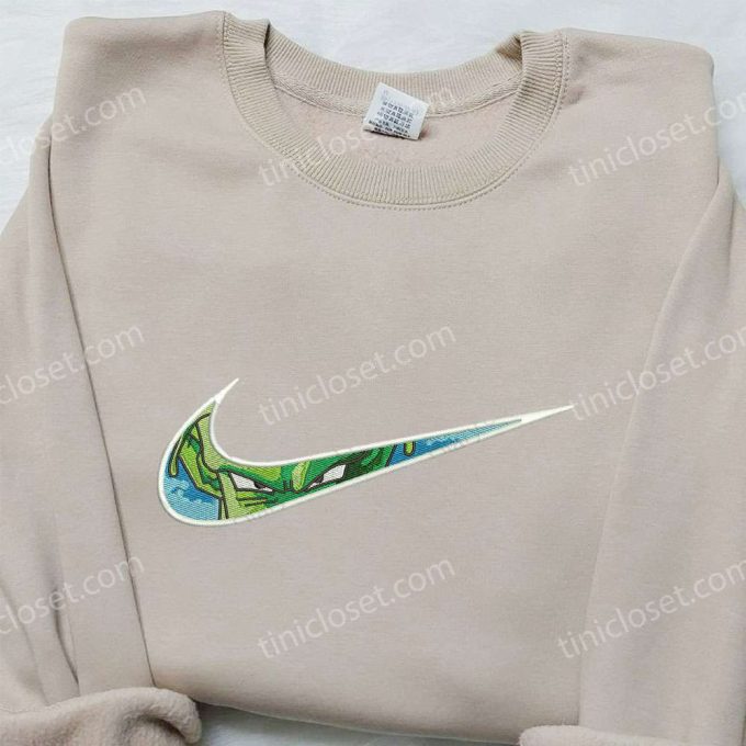 Nike Swoosh x Piccolo Embroidered Sweatshirt & Dragon Ball Shirt: Nike Inspired Designs