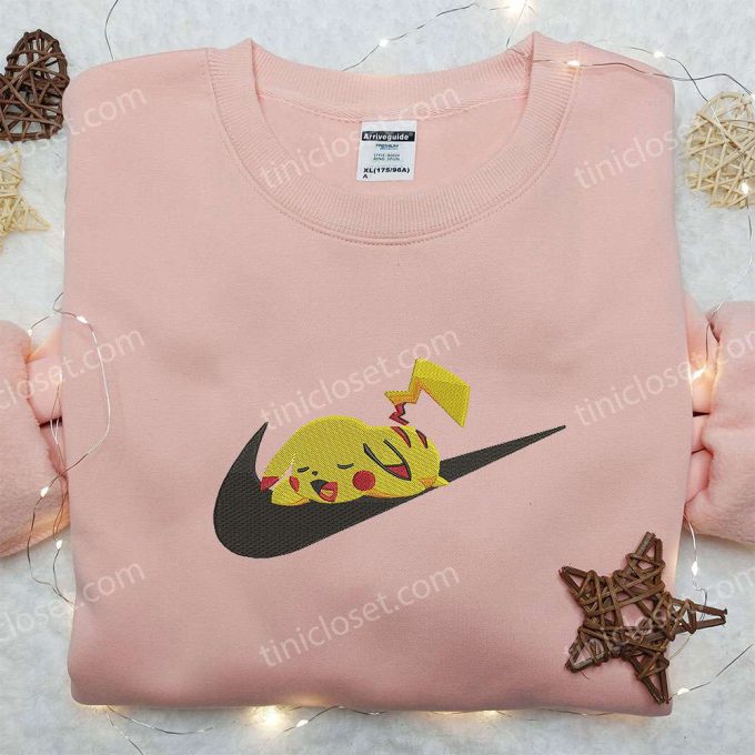 Nike Swoosh x Pikachu Embroidered Sweatshirt: Pokemon-Inspired Nike Shirt