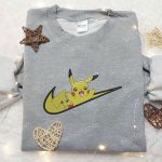 Nike Swoosh x Pikachu Embroidered Sweatshirt: Pokemon Inspired Shirt