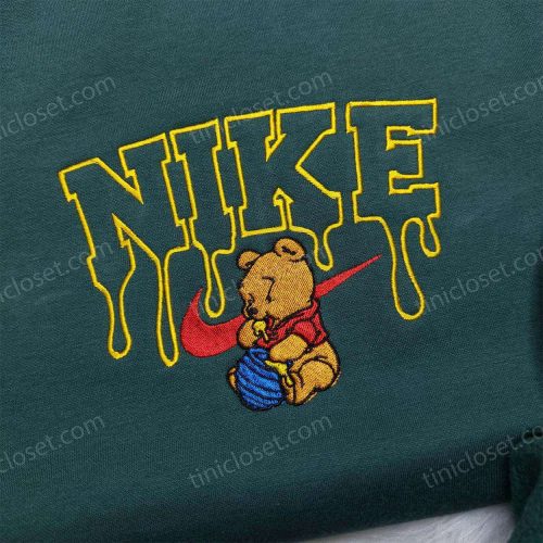 Custom Nike Winnie Pooh Embroidered Hoodie – Disney Sweatshirt