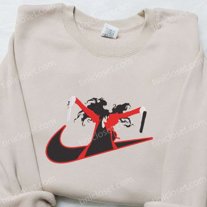 Nike x Alucard Anime Sweatshirt: Hellsing Embroidered Hoodie – Perfect Family Birthday Gift