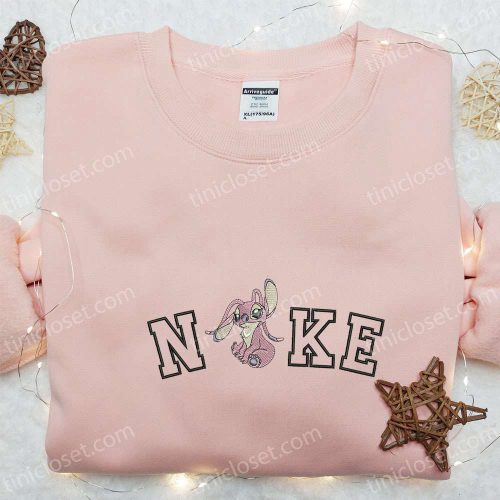 Nike x Angel Cartoon Embroidered Shirt: Disney Characters Inspired T-shirt