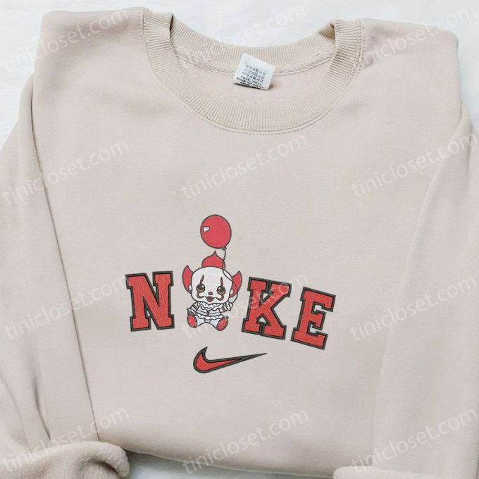 Nike x Baby Clown Pennywise Hoodie – Funny Halloween Sweatshirt & T-shirt