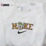 Nike x Baby Yoda Halloween Pumpkin Embroidered Shirt: Spooky Nike Inspired Halloween Shirt