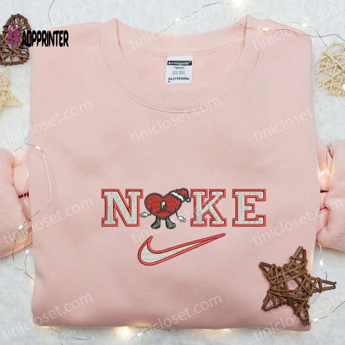 Bad Bunny x Nike Christmas Embroidered Tshirt & Hoodie – Custom Gift Ideas