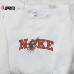 Nike x Bad Bunny Freddy Krueger Embroidered Shirt: Spooky Halloween Lovers Gift