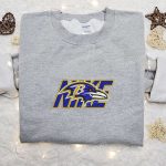 Nike x Baltimore Ravens Embroidered Hoodie & Shirt: NFL Sports Inspired Gear