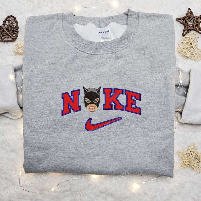 Nike x Batman Cat Embroidered Sweatshirt Marvel Cinematic Universe Shirt Best Family Gift Ideas