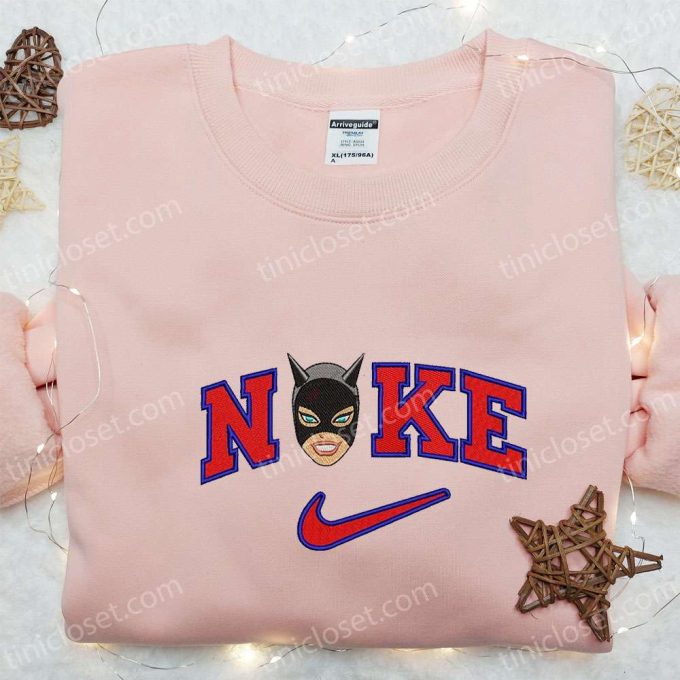 Nike x Batman Cat Embroidered Sweatshirt Marvel Cinematic Universe Shirt Best Family Gift Ideas