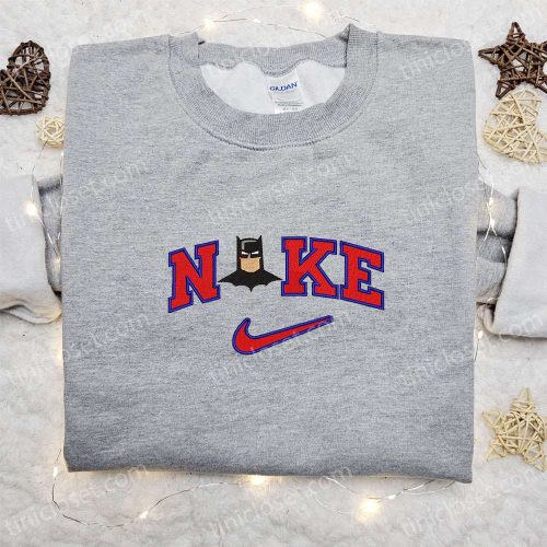 Nike x Batman Women Sweatshirt: Marvel Embroidered Shirt Best Gift for Family