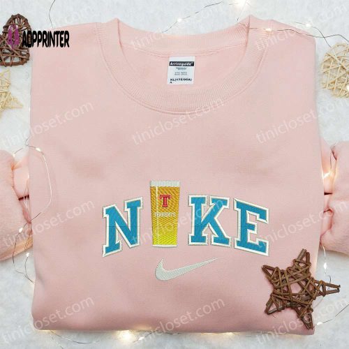 Nike x Beer Embroidered Shirt: Custom T-shirt Perfect Gift for Him