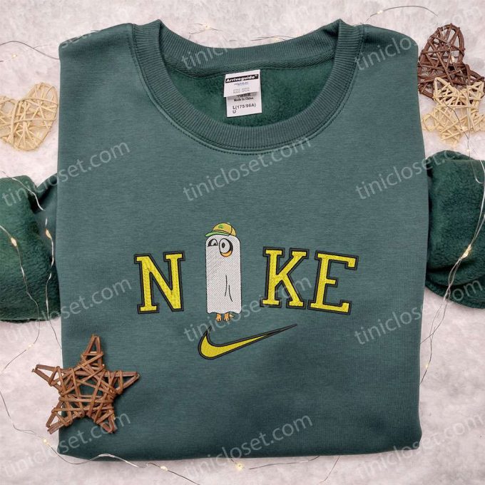 Nike x Bluey Dog Embroidered Shirt: Cute Halloween Hoodie & Custom T-shirt