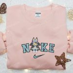 Bluey Heeler Nike Embroidered Hoodie: Cool Sweatshirt for Halloween