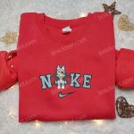 Bluey Heeler Nike Embroidered Hoodie: Cool Sweatshirt for Halloween