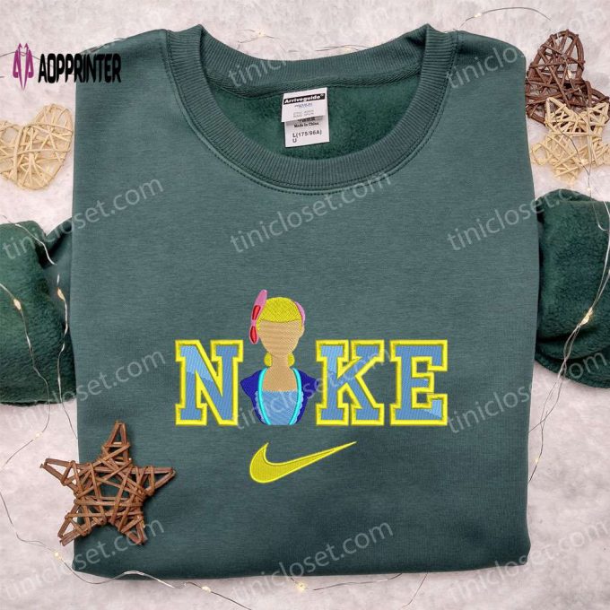 Nike x Bo Peep Embroidered T-shirt Toy Story Disney Shirt Nike Inspired Hoodie