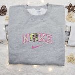 Nike x Bubbles Cartoon Embroidered Sweatshirt Powerpuff Girls Inspired Shirt Nike Embroidered T-shirt