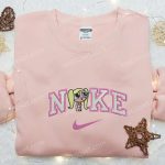 Nike x Bubbles Cartoon Embroidered Sweatshirt Powerpuff Girls Inspired Shirt Nike Embroidered T-shirt