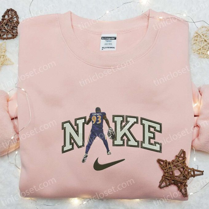 Nike x Calais Campbell Embroidered Sweatshirt – NFL Sport Shirt Perfect Family Gift