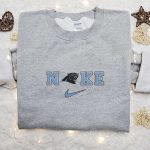 Nike x Carolina Panthers Embroidered Hoodie & Shirt: NFL Sports Inspired Apparel