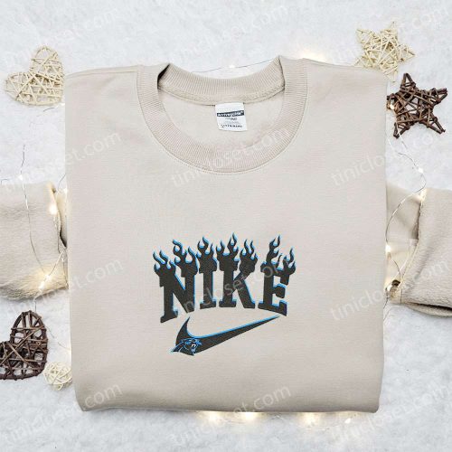 Nike x Carolina Panthers Embroidered T-shirt & Hoodie: NFL Sports Inspired Apparel