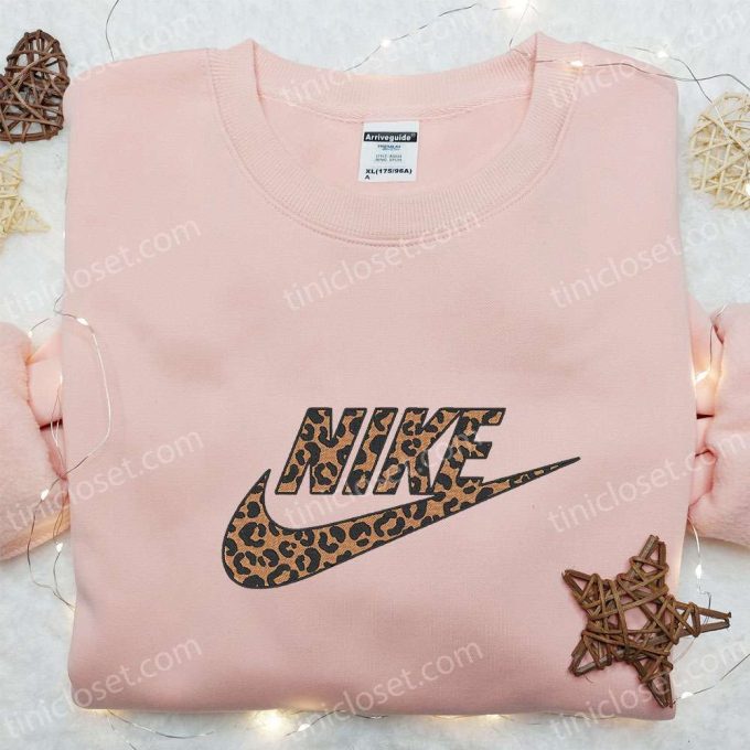 Nike x Cheetah Pattern Embroidered Sweatshirt – Best Nike Inspired Gift for Family