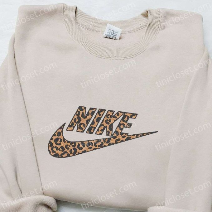 Nike x Cheetah Pattern Embroidered Sweatshirt – Best Nike Inspired Gift for Family