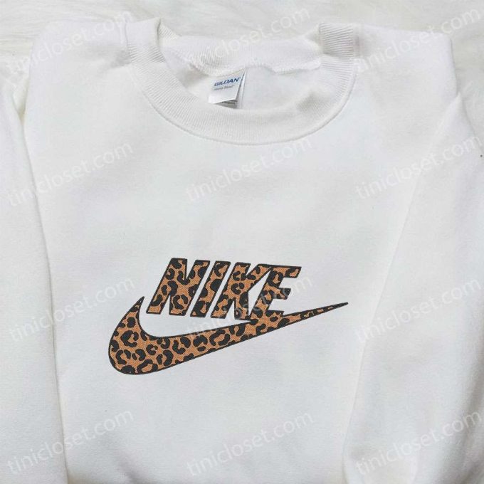 Nike x Cheetah Pattern Embroidered Sweatshirt – Best Nike Inspired Gift for Family