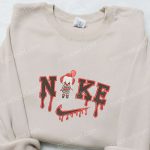 Nike x Chibi Pennywise Halloween Movie Embroidered Shirt – Spooky Nike Inspired T-shirt