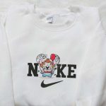 Nike x Chibi Pennywise Stitch Embroidered Shirt & Disney Halloween Hoodie: Perfect Gifts for Halloween Lovers