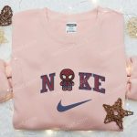 Marvel x Nike Chibi Spider-Man Hoodie & Custom T-shirt: Embroidered Marvel Universe Apparel